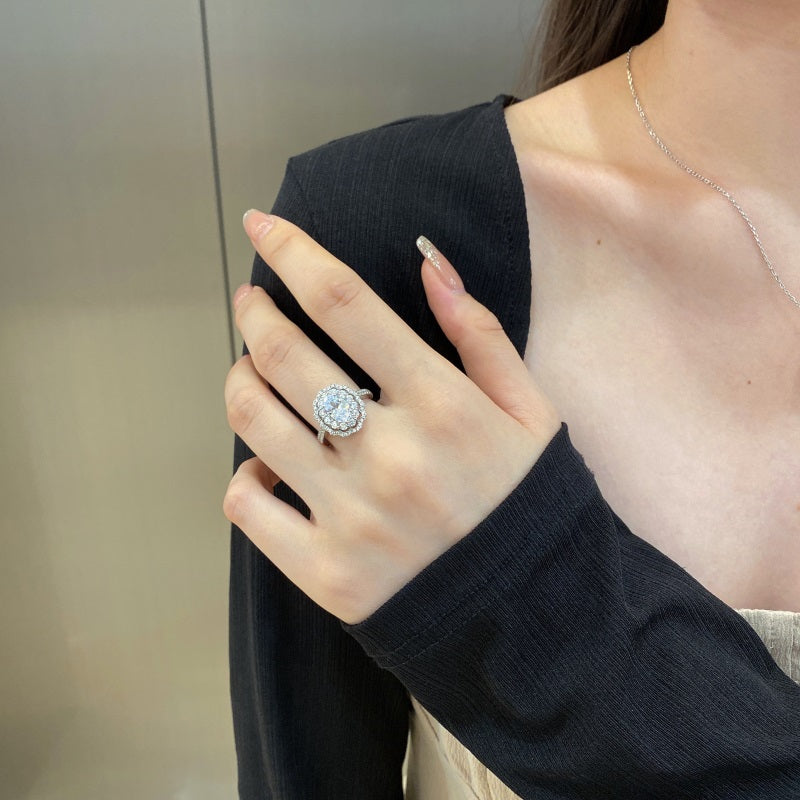 Oval Vintage CZ Ring