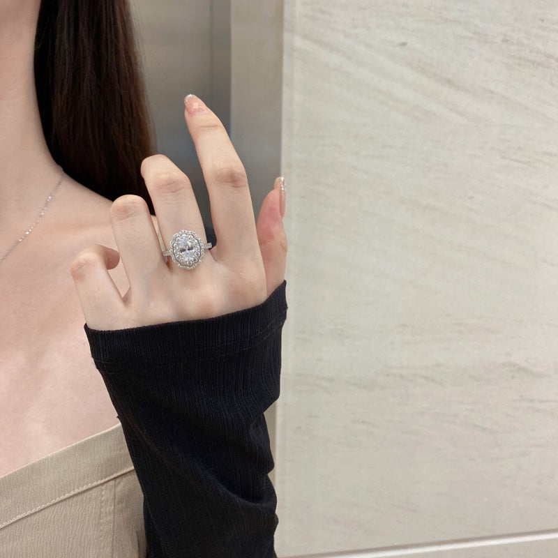 Oval Vintage CZ Ring