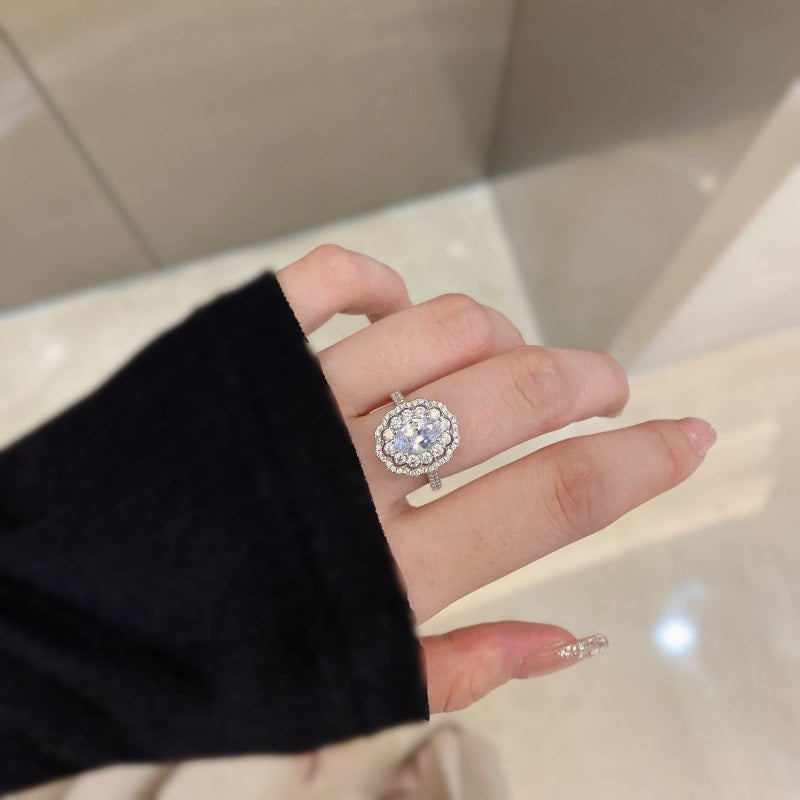 Oval Vintage CZ Ring