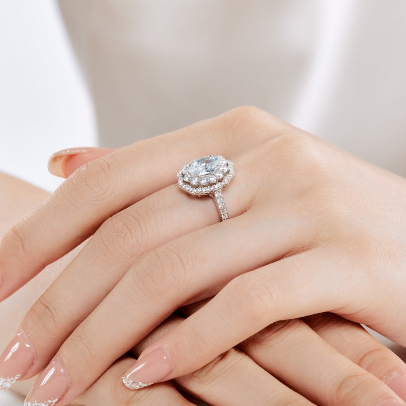 Oval Vintage CZ Ring