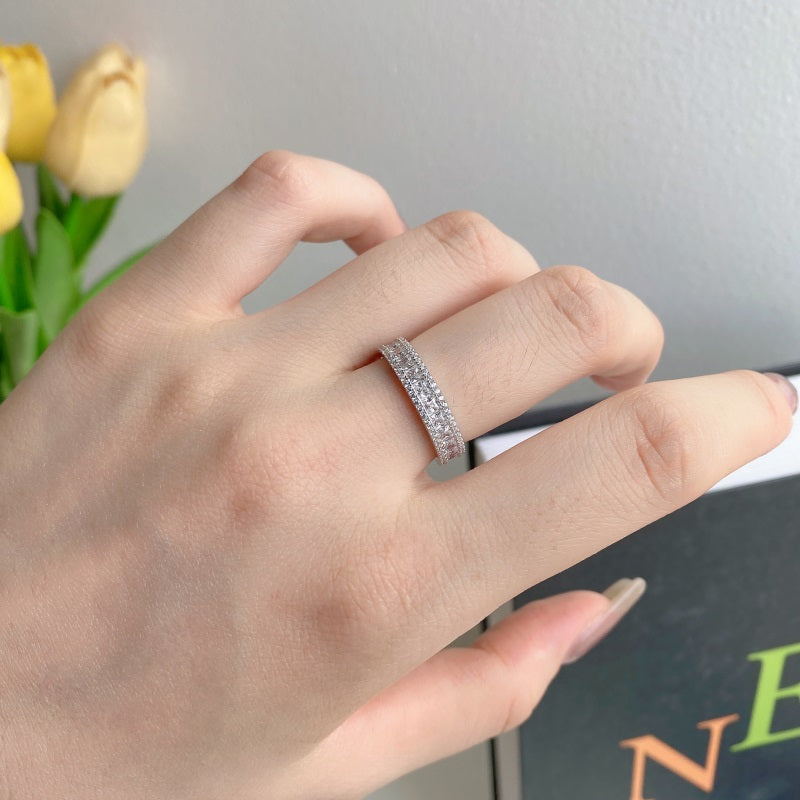 Square CZ Eternity Ring