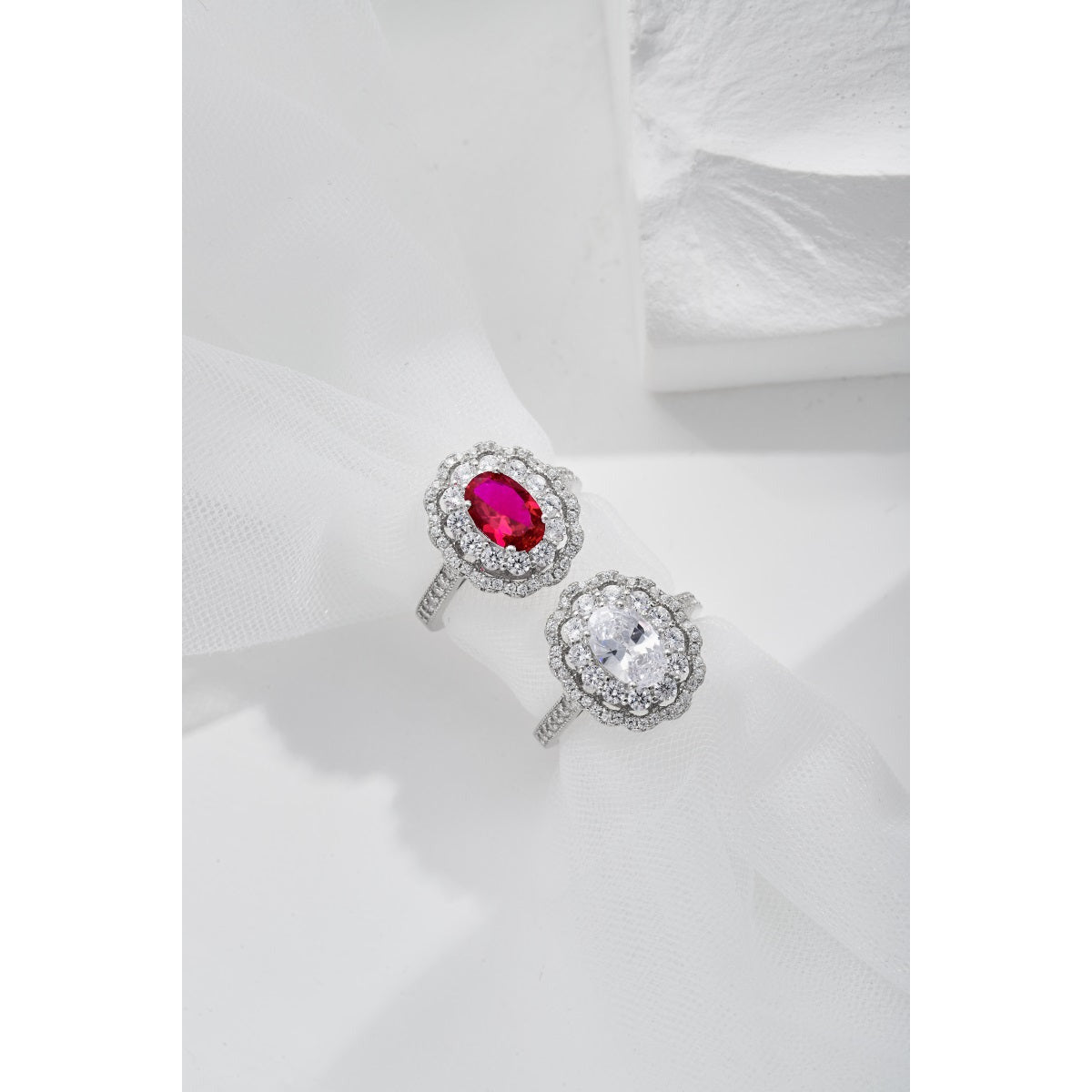 Oval Vintage CZ Ring