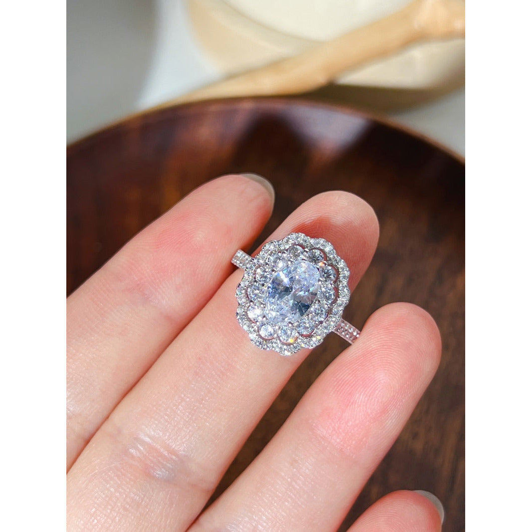 Oval Vintage CZ Ring