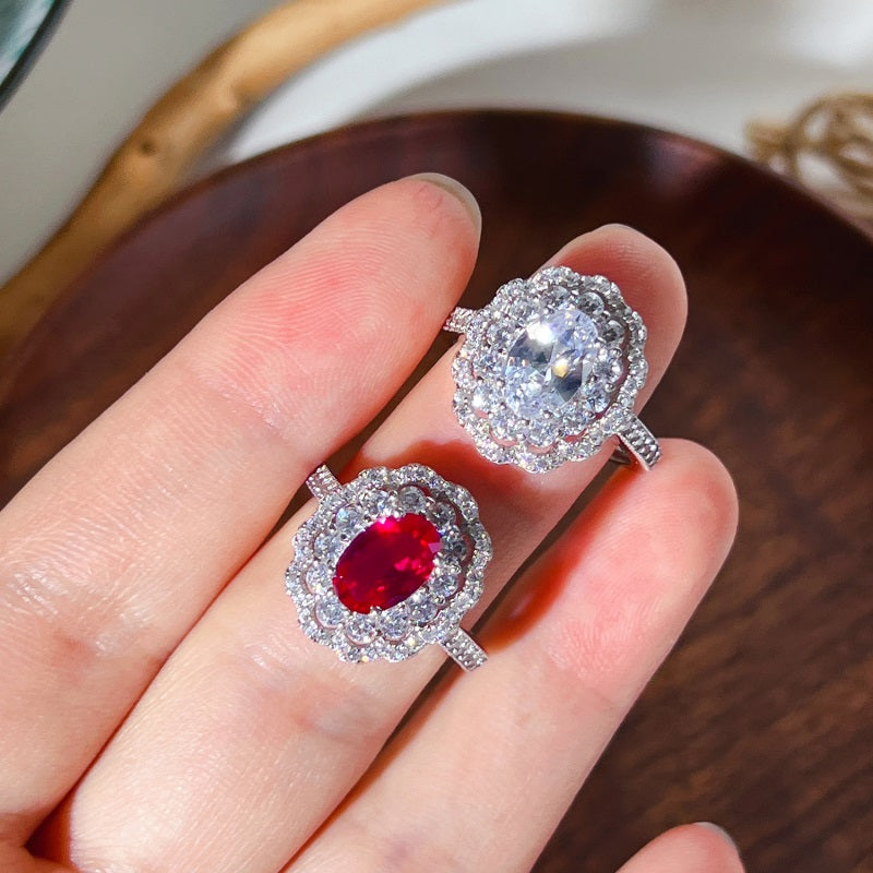 Oval Vintage CZ Ring