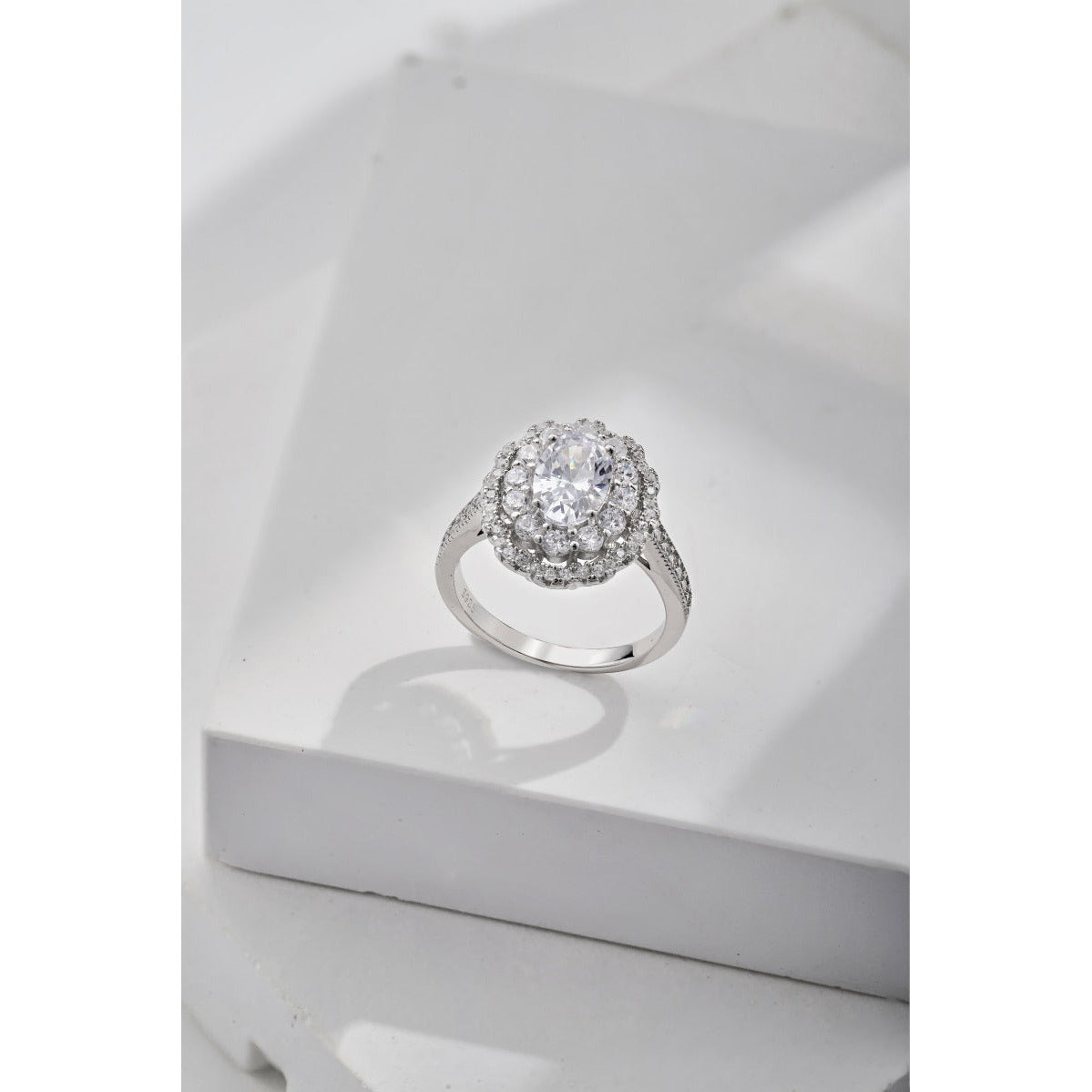 Oval Vintage CZ Ring