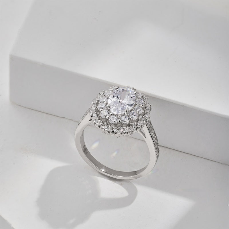 Oval Vintage CZ Ring
