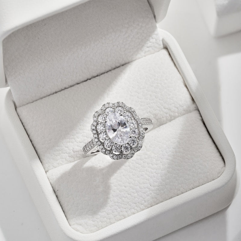 Oval Vintage CZ Ring