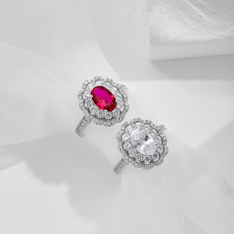 Oval Vintage CZ Ring