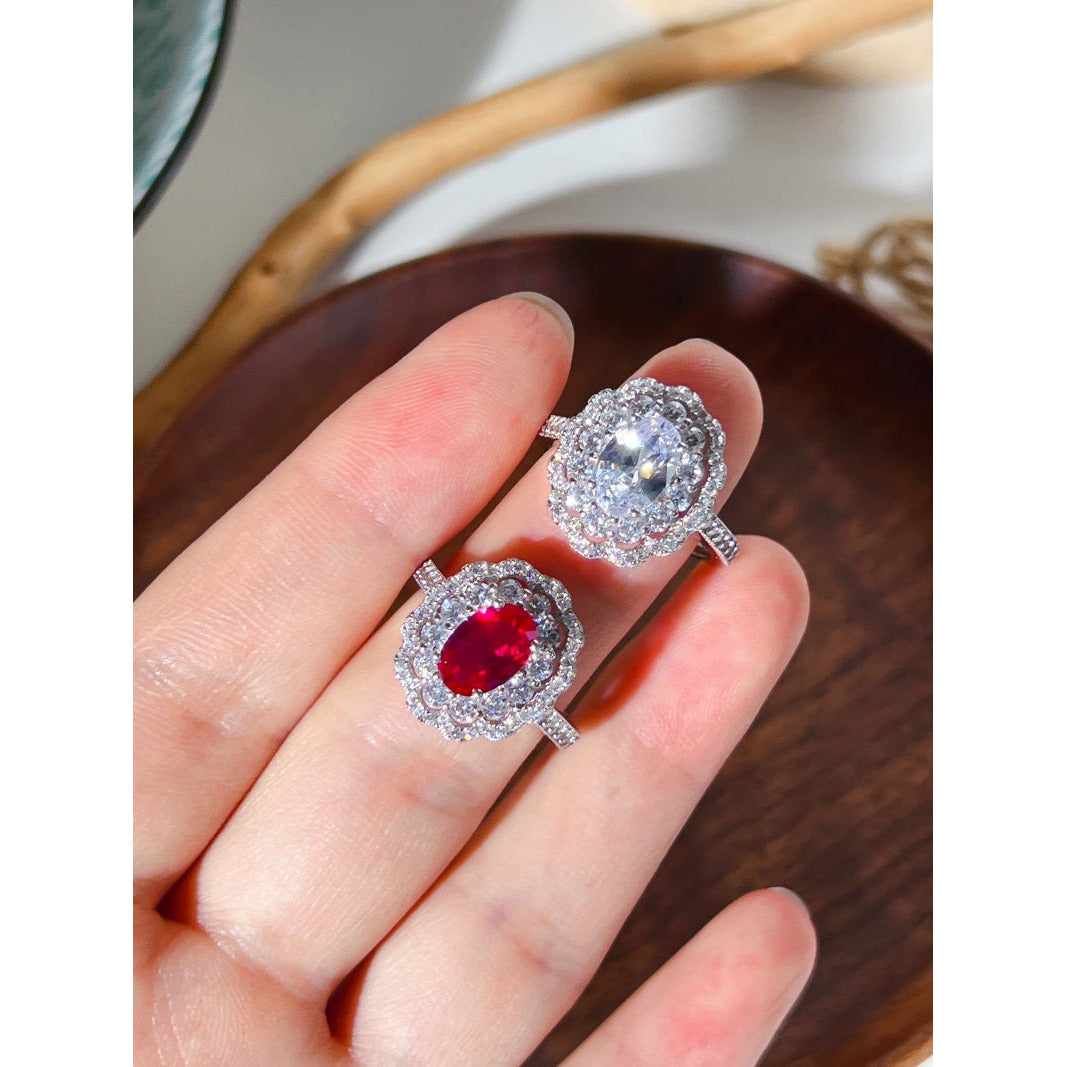 Oval Vintage CZ Ring
