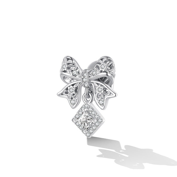 Dainty Lace Bow Charm