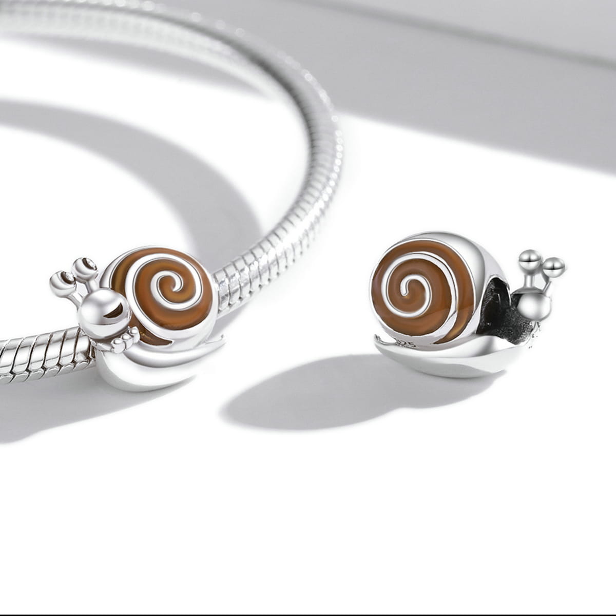 Snail Enamel Bead Charm