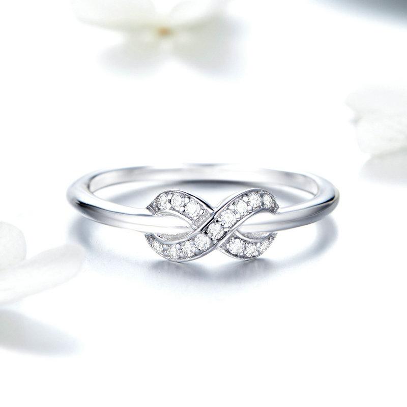 Clear CZ Infinity Ring