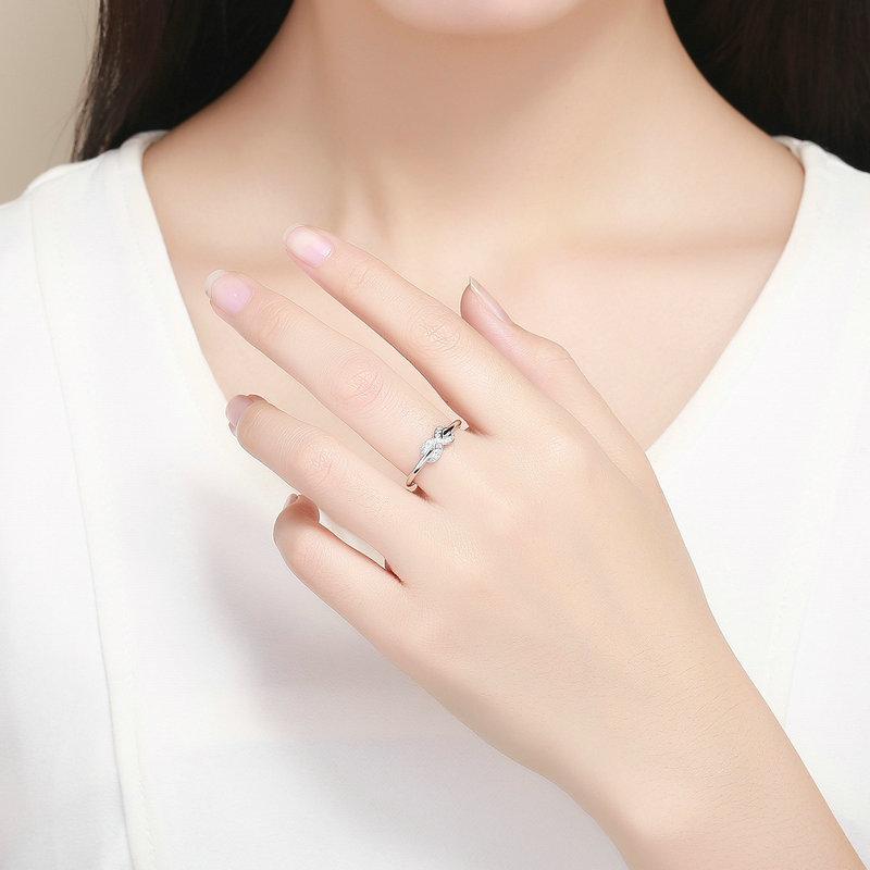 Clear CZ Infinity Ring