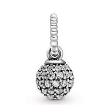 CZ Ball Dangle Charm