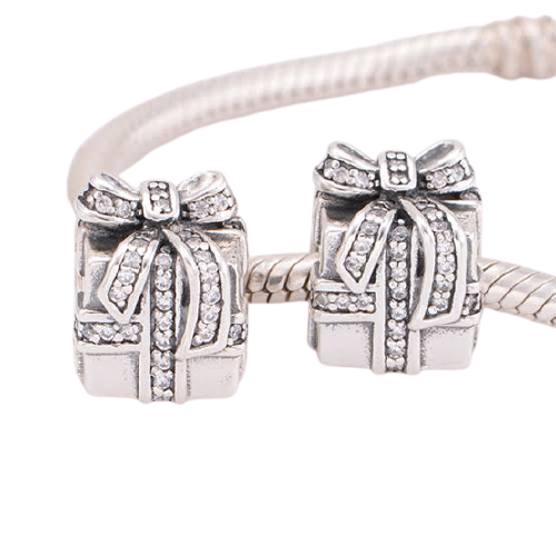 Christmas Gift Box Bead Charm