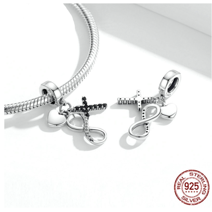 Infinity, Love and Faith Symbol Dangle Charm