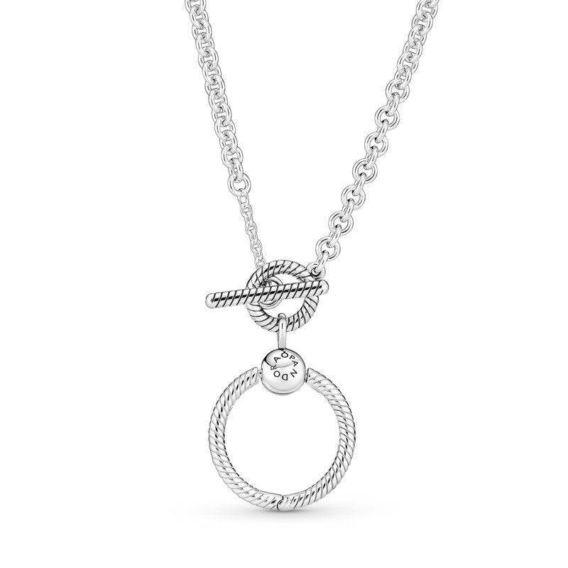 O Pendant T-bar Necklace