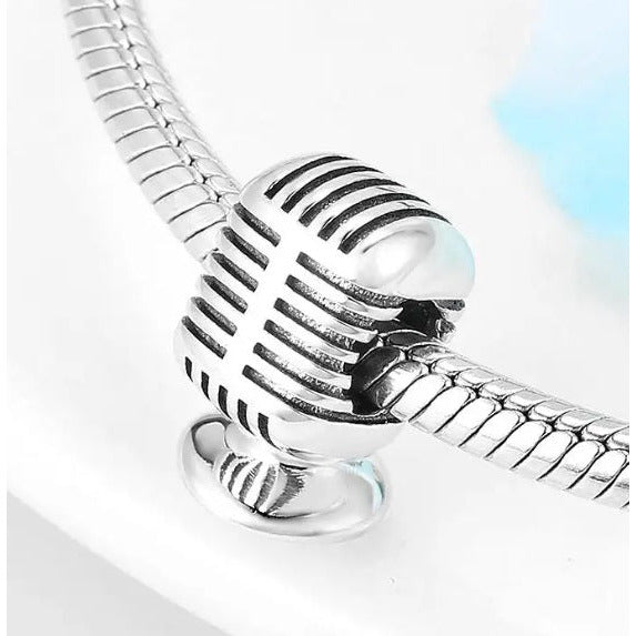 Microphone Bead Charm