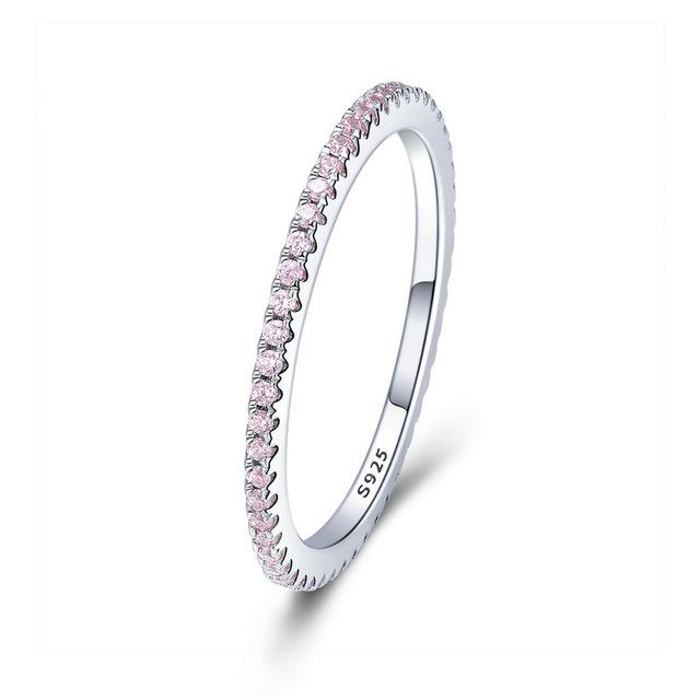 Pink Crystal Anniversary Band