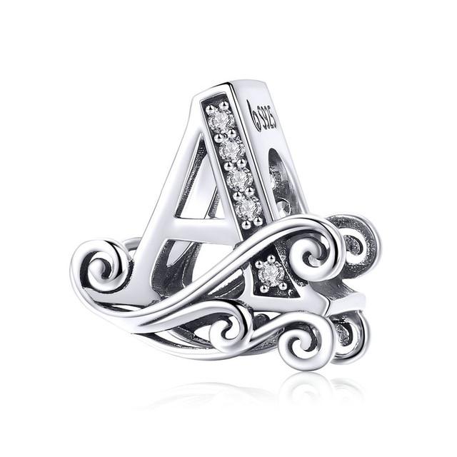Alphabet Letter A-Z Bead Charm