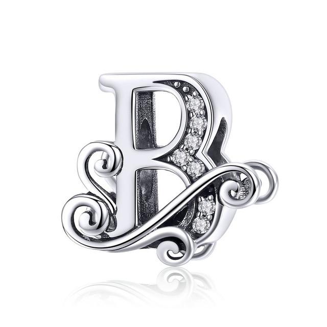 Alphabet Letter A-Z Bead Charm