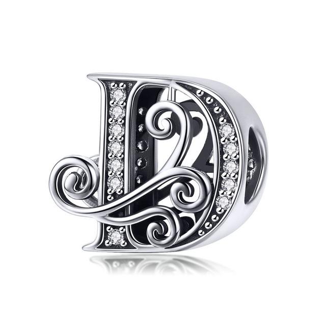 Alphabet Letter A-Z Bead Charm