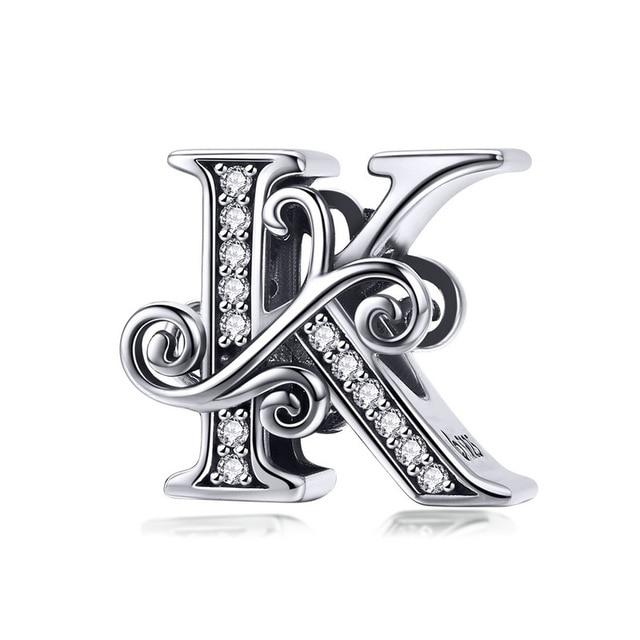 Alphabet Letter A-Z Bead Charm