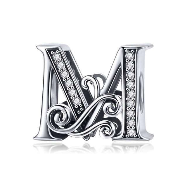 Alphabet Letter A-Z Bead Charm