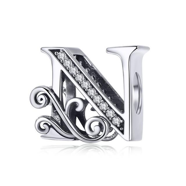 Alphabet Letter A-Z Bead Charm