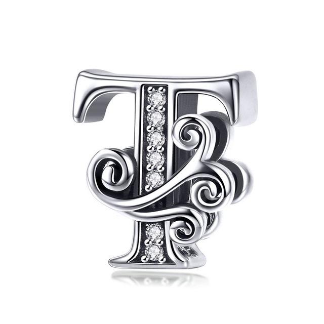 Alphabet Letter A-Z Bead Charm