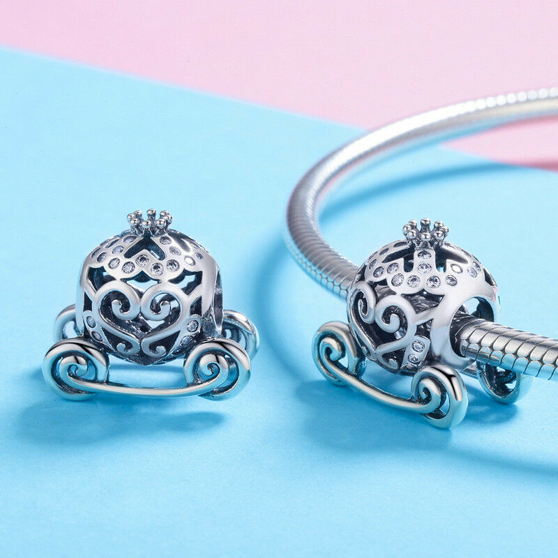 Cinderella Pumpkin Carriage Bead Charm