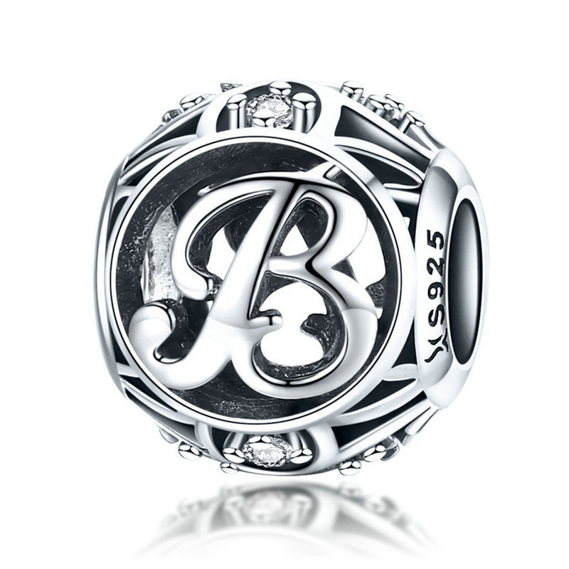 Alphabet Vintage Letter A-Z Bead Charm