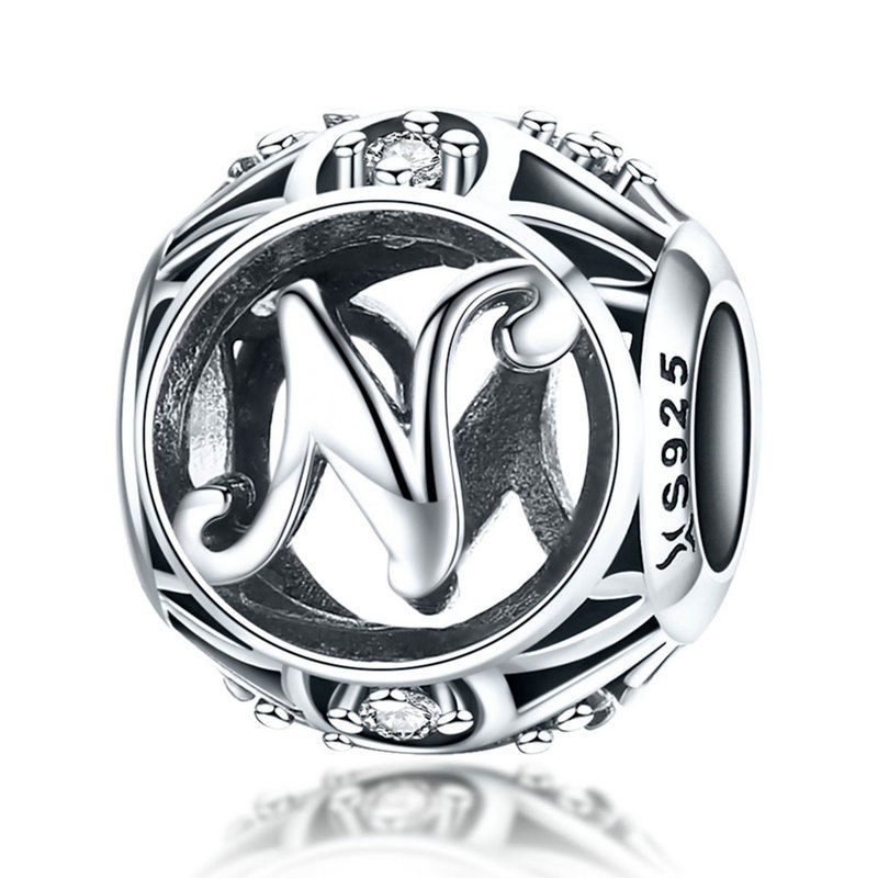 Alphabet Vintage Letter A-Z Bead Charm