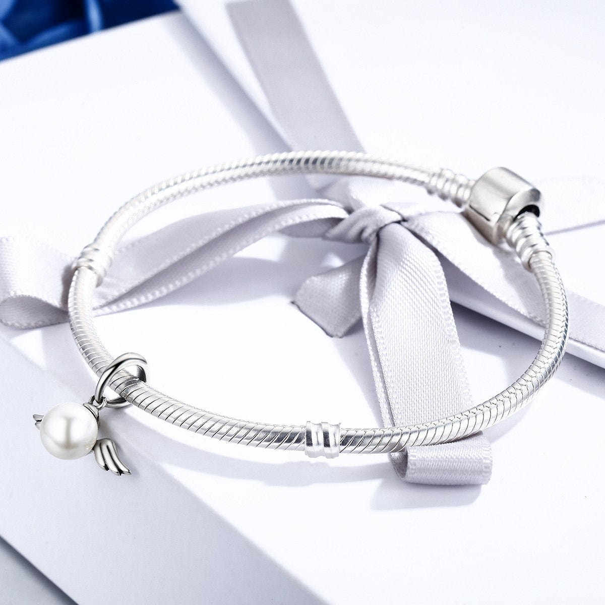 Valentine Day 100% 925 Sterling Silver Naughty Angel Feather Wing Pendant Necklace for Mom Chain Necklace Jewelry SCC381