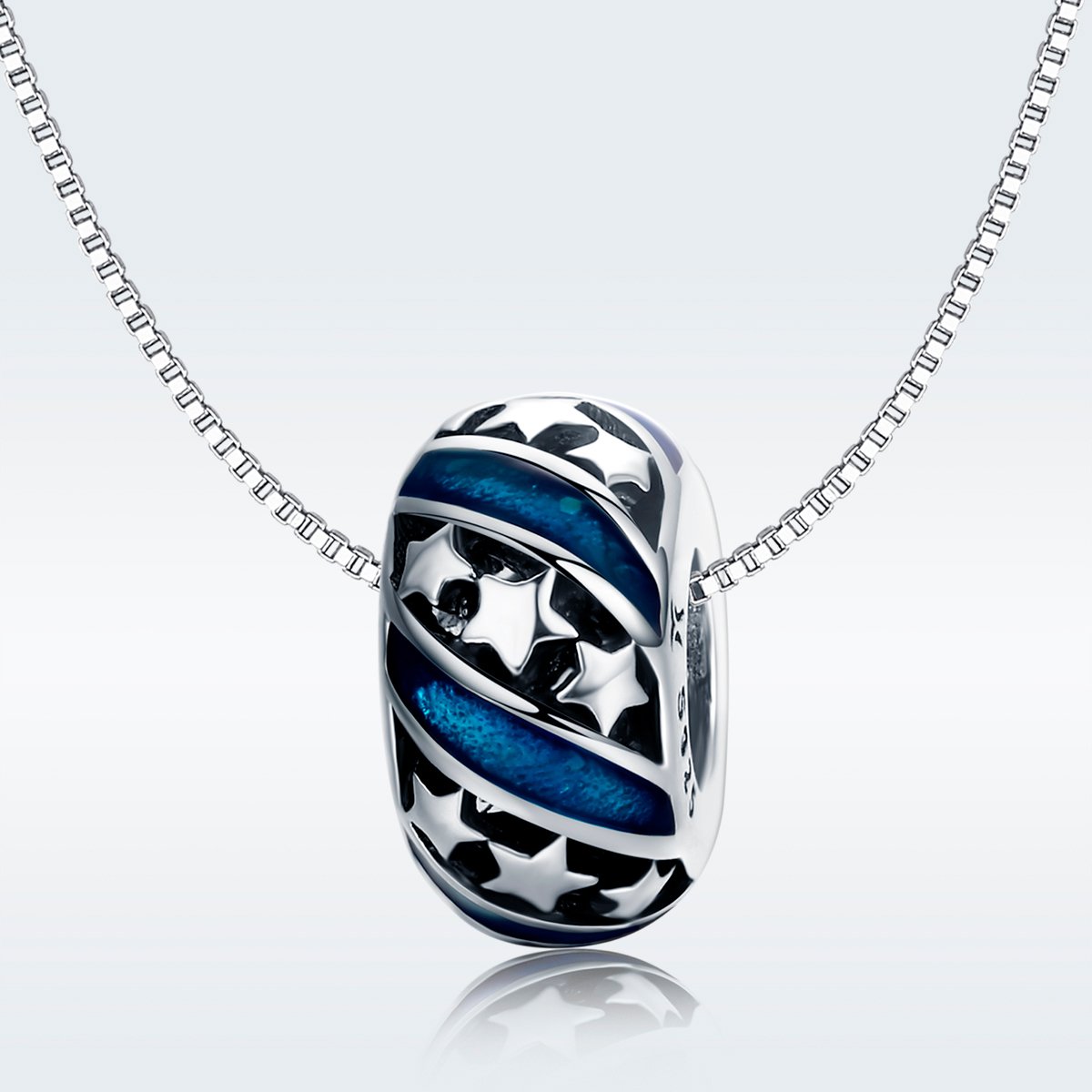 Blue Star Patterned Spacer