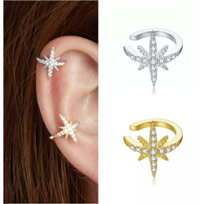 Star CZ Ear CUFFS