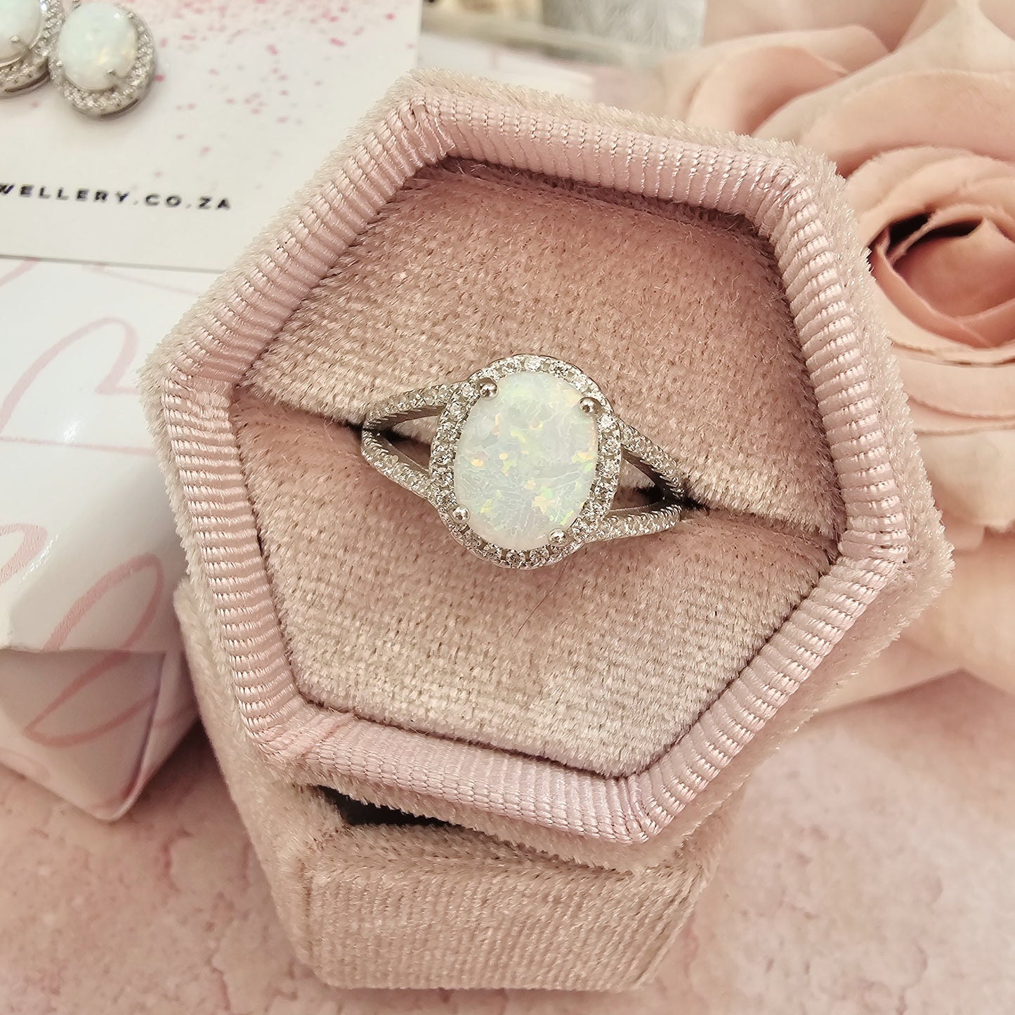 Oval Natural Opal Ring