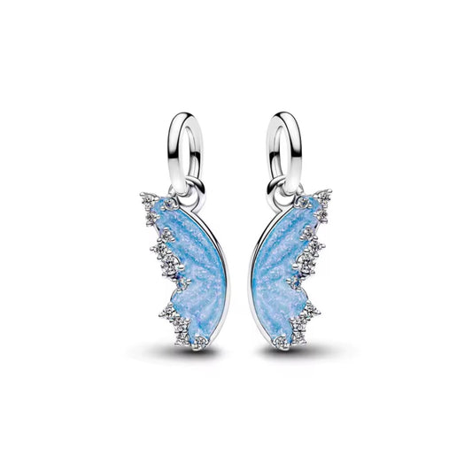 Double Butterfly Charm