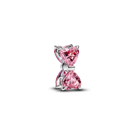 Pink CZ Bow Spacer