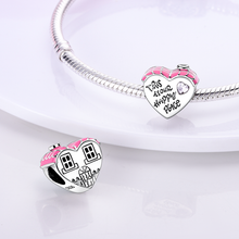 Load image into Gallery viewer, 925 Sterling Silver This is our happy Place Bead Charm
