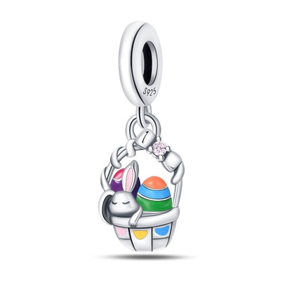 Easter Egg Basket Dangle Charm