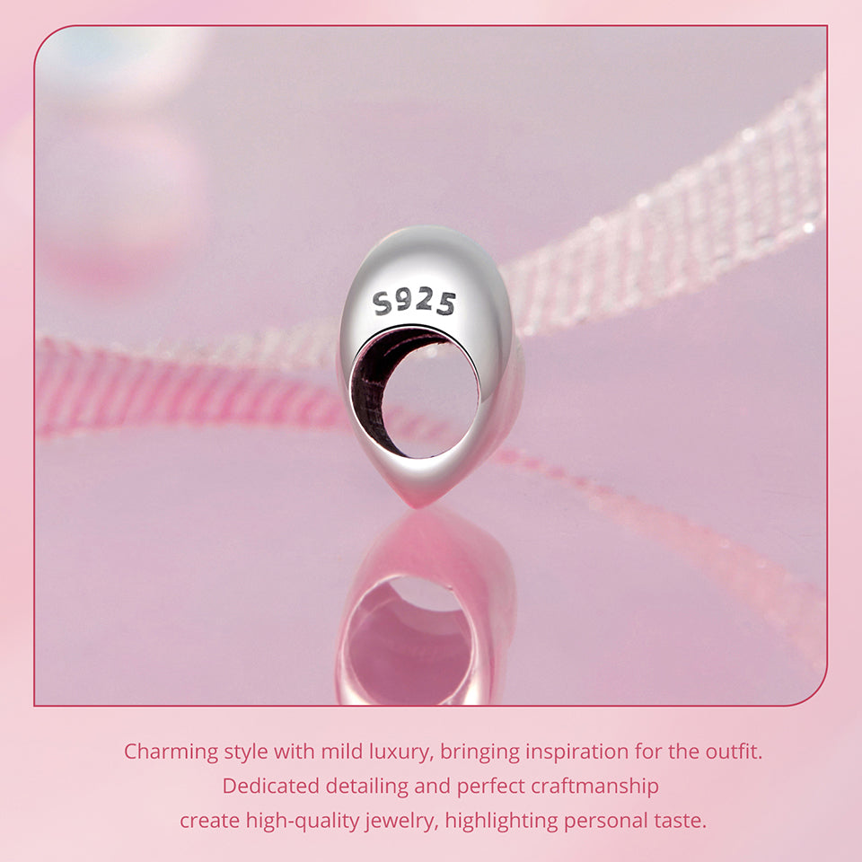 Plain Heart Bead Charm