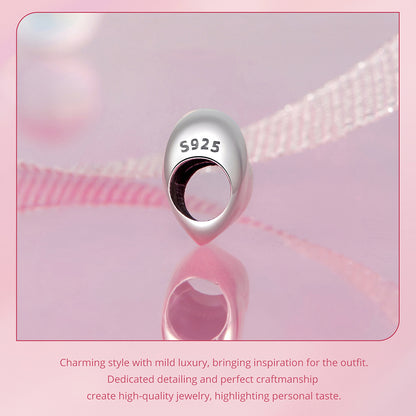 Plain Heart Bead Charm