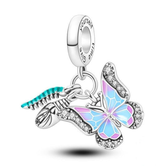 Transform into a Butterfly Dangle Charm