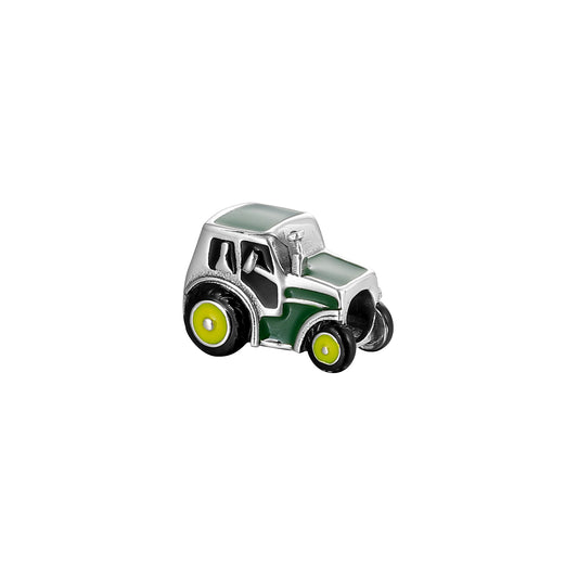 Tractor Enamel Bead Charm