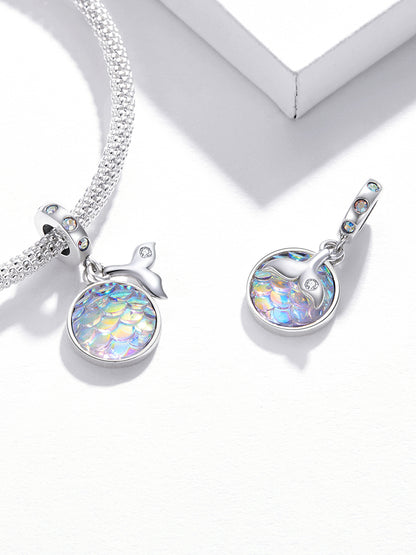 Mermaid Tail and Fish Scales Dangle Charm
