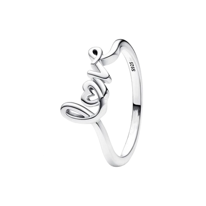 Handwritten Love Ring