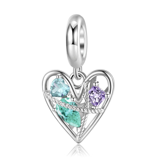 More Precious than Jewels Heart Dangle Charm