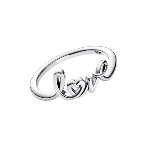 Handwritten Love Ring