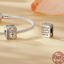 Load image into Gallery viewer, 925 Sterling Silver Holy Bible Bead Charm